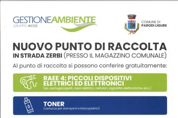Nuovo punto di raccolta rifiuti 