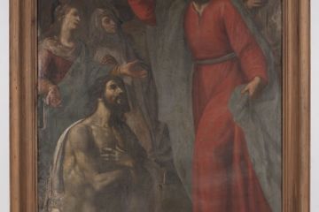 Giovanni Carlone (1584-1631)<br>olio su tela, cm 101x126<br>databile tra il 1610 e il 1625<br><br>Stato dell'opera prima del restauro<br>